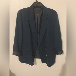 Navy Banana Republic Women’s Blazer with Gold Buttons- Sz 14
